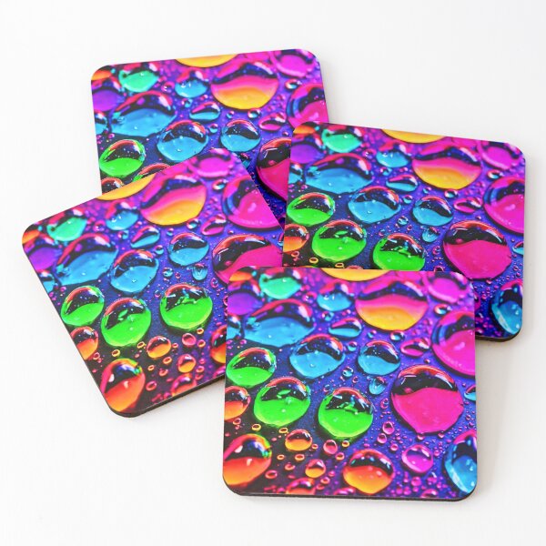 Item preview, Glowing Neon Water Drops designed and sold by Health And Fitness Posts e-Store.
