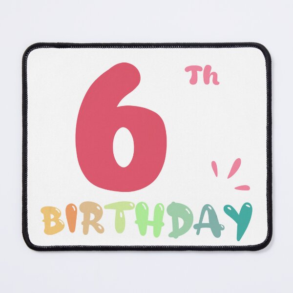 Item preview, Happy 6th Birthday designed and sold by SimpleP.