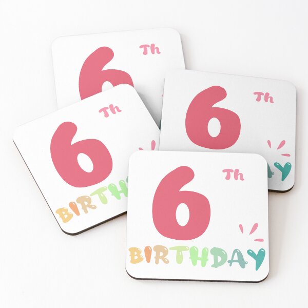 Item preview, Happy 6th Birthday designed and sold by SimpleP.