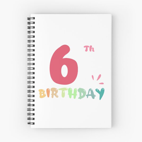 Item preview, Happy 6th Birthday designed and sold by SimpleP.