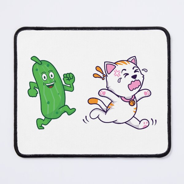 Item preview, Cute Cat Scared of Cucumber designed and sold by LyricsWear.