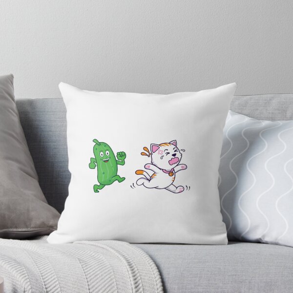 Item preview, Cute Cat Scared of Cucumber designed and sold by LyricsWear.