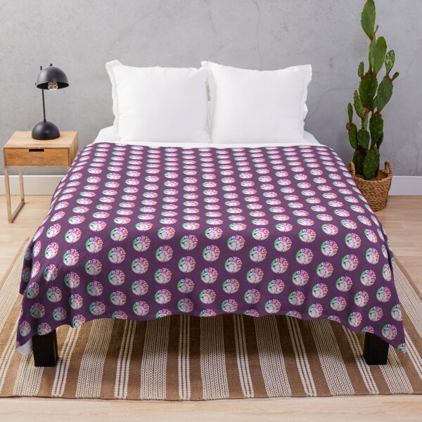 Item preview, Watercolor dark purple spiral dot pattern | Artsy painting abstract circles spirals designed and sold by lausn.