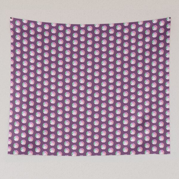 Item preview, Watercolor dark purple spiral dot pattern | Artsy painting abstract circles spirals designed and sold by lausn.