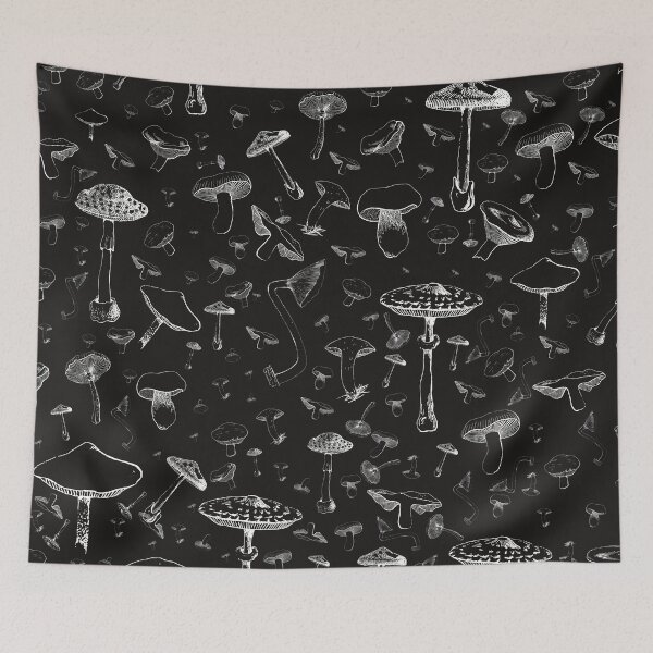 Item preview, White Mushroom Pattern designed and sold by Astariel-Willow.