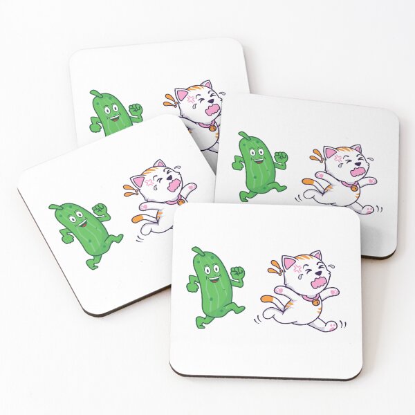 Item preview, Cute Cat Scared of Cucumber designed and sold by LyricsWear.