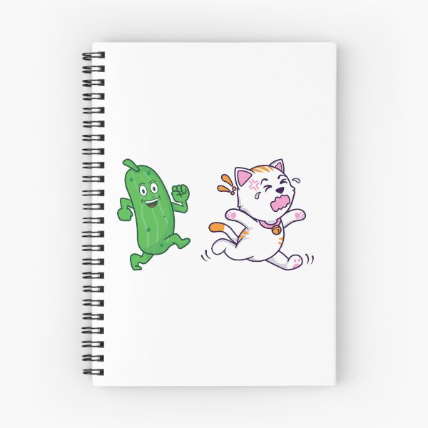 Item preview, Cute Cat Scared of Cucumber designed and sold by LyricsWear.