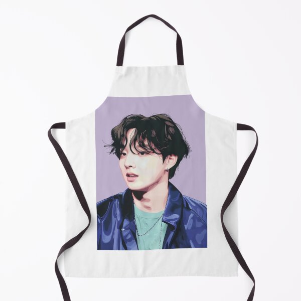 Item preview, BTS Jung Kook Illustration Drawing Purple Background designed and sold by IdolinkEmporium.