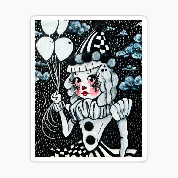 Item preview, Sad Pierrot Clowngirl designed and sold by Aesthel.