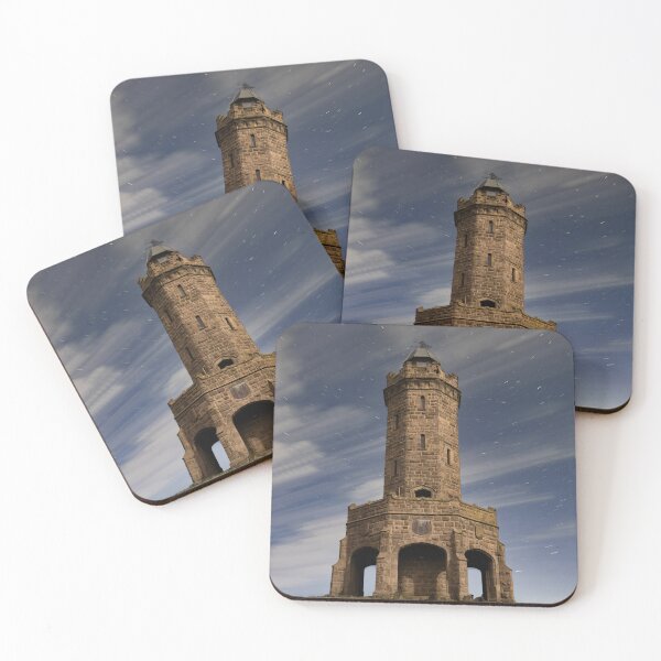 Item preview, Darwen Tower: Night Sky with Star Trails and Moving Clouds designed and sold by Shafiq Khan.