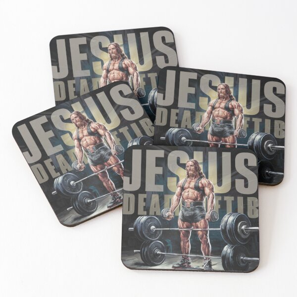 Item preview,  "JESUS THE ULTIMATE DEAD LIFTER " .JESUS WITH SIX PACK designed and sold by Obinne.