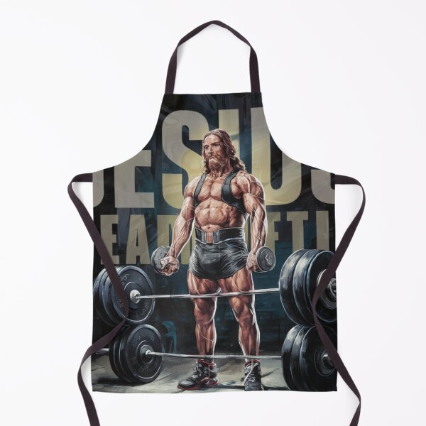 Item preview, "JESUS THE ULTIMATE DEAD LIFTER " .JESUS WITH SIX PACK designed and sold by Obinne.