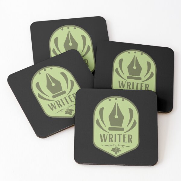 Item preview, Writer Badge - Sage designed and sold by PlotBunnyHollow.
