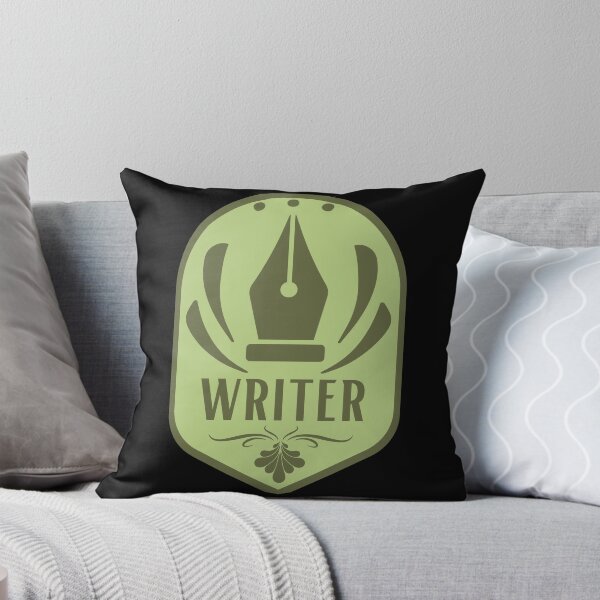 Item preview, Writer Badge - Sage designed and sold by PlotBunnyHollow.