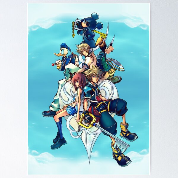 Vista previa del artículo con la obra «Corazón (ハ一ト, Haato) Kingdom Hearts II - Sora y Kari», diseñado y vendido por fantasylife.