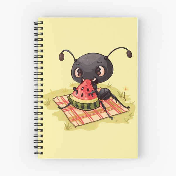 Item preview, Ant Eating a Watermelon on a Picnic Blanket designed and sold by LarkspurAndTea.