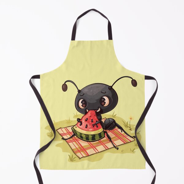 Item preview, Ant Eating a Watermelon on a Picnic Blanket designed and sold by LarkspurAndTea.