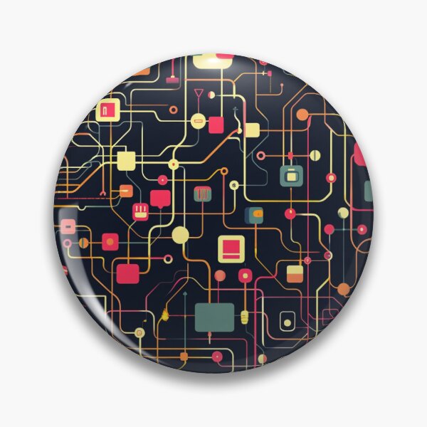 Item preview, Intricate Electronic Pathways Art designed and sold by palmyst.