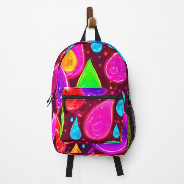 Item preview, Vibrant Neon Raindrops designed and sold by Health And Fitness Posts e-Store.