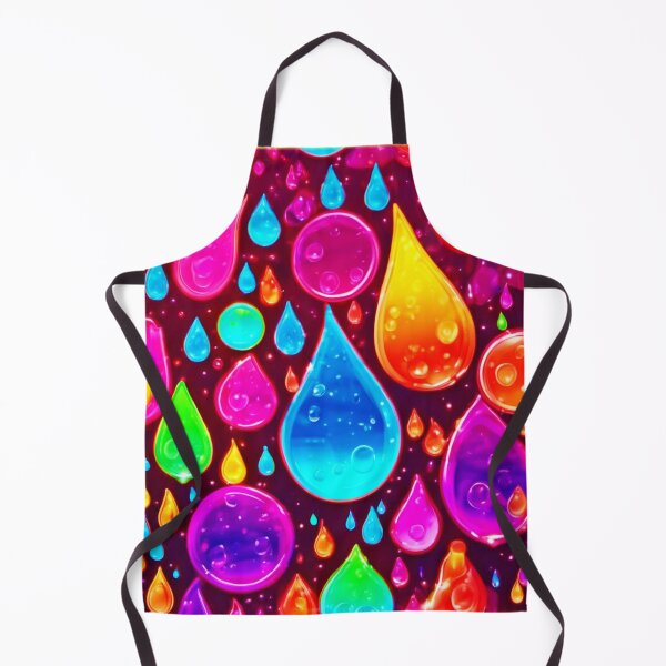 Item preview, Vibrant Neon Raindrops designed and sold by Health And Fitness Posts e-Store.