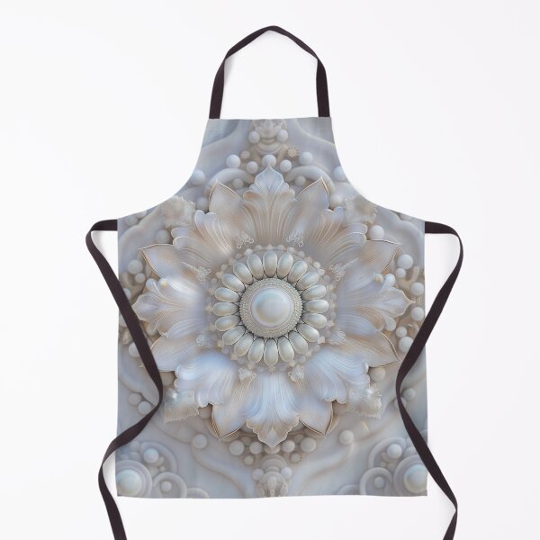 Item preview, White porcelain mandala decorated with gilding designed and sold by Fantasyplus.