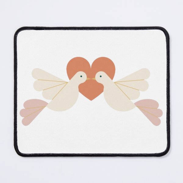 Item preview, Two doves with hearts designed and sold by TeeDesignMaster.