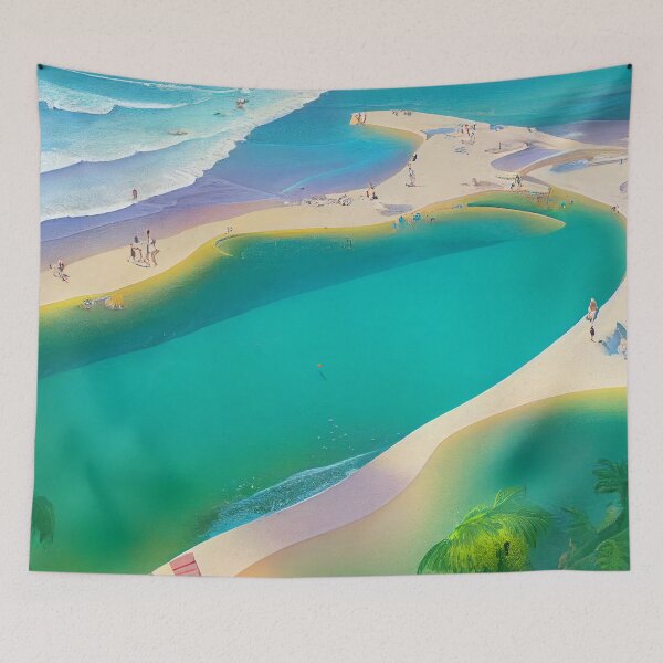 Item preview, The blue lagoon designed and sold by FlowersColorful.