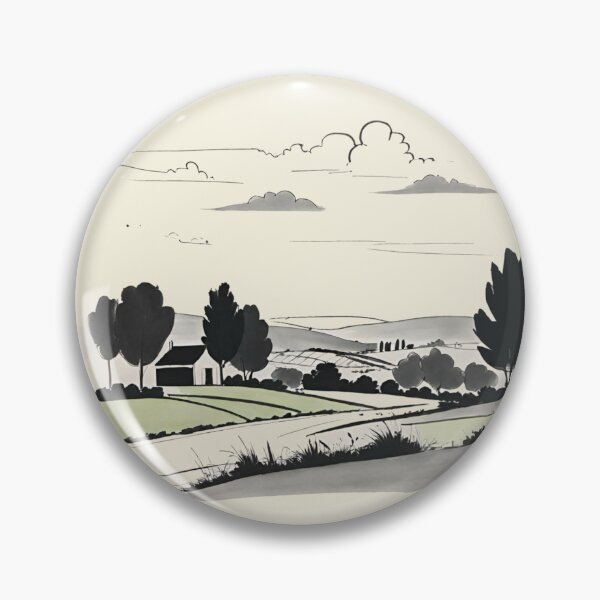 Item preview, Patterns No. 251. Mid Century. Modern. Vintage Retro. French Landscape. Sketch. Draw. France. Countryside.   By Carraan designed and sold by CARRAANN.