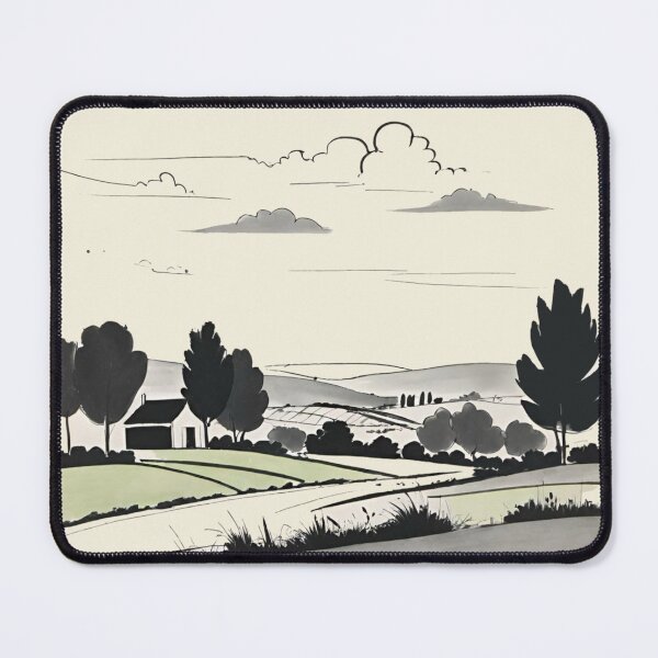 Item preview, Patterns No. 251. Mid Century. Modern. Vintage Retro. French Landscape. Sketch. Draw. France. Countryside.   By Carraan designed and sold by CARRAANN.