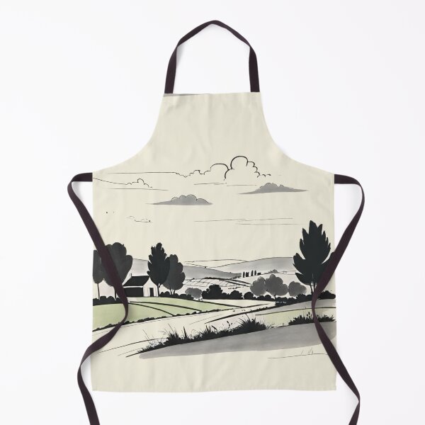 Item preview, Patterns No. 251. Mid Century. Modern. Vintage Retro. French Landscape. Sketch. Draw. France. Countryside. By Carraan designed and sold by CARRAANN.