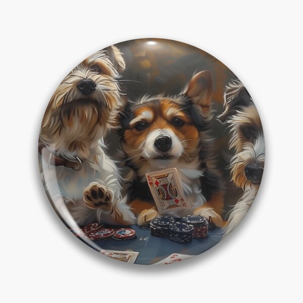 Item preview, Canine Card Game Night Art designed and sold by palmyst.