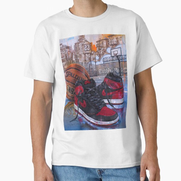 Item preview, AirJordan1 Banned bred painting designed and sold by GalleryKauffeld.
