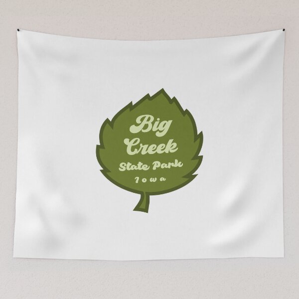 Item preview, Big Creek State Park Iowa Leaf designed and sold by bivenart.