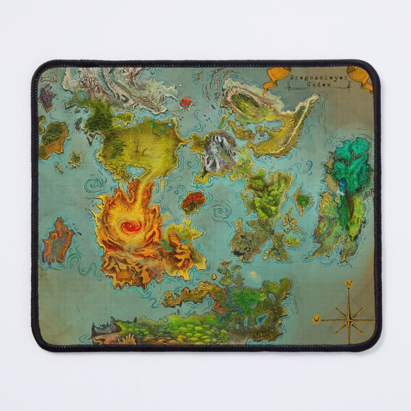 Item preview, Great Map of the Dragonslayer Codex designed and sold by sleeart.