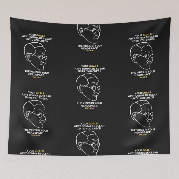 Item preview, Carl Jung Quote Translated To Gen Z - Your goals aint gonna be clear until you check the vibe in your own headspace. designed and sold by isstgeschichte.