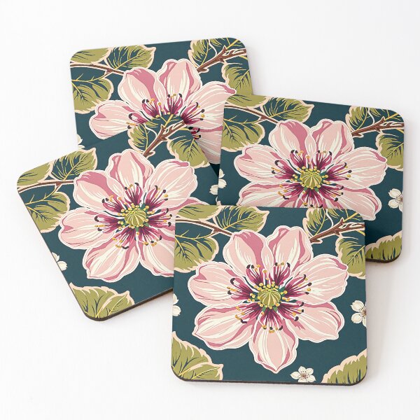 Item preview, Vibrant pink Flower Illustration - Botanical Artwork, Sensations of a vibrant spring day designed and sold by yeekazar.