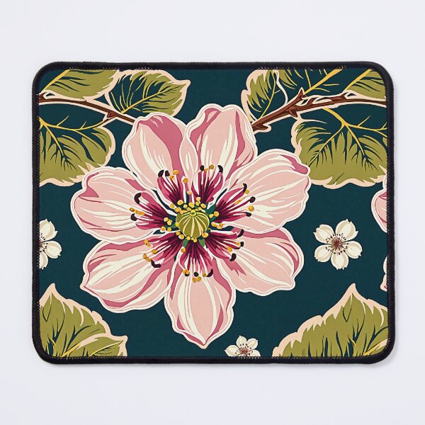 Item preview, Vibrant pink Flower Illustration - Botanical Artwork, Sensations of a vibrant spring day designed and sold by yeekazar.