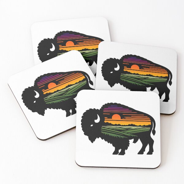 Item preview, Midwest Bison Nature Landscape Sunset designed and sold by TKsTees.