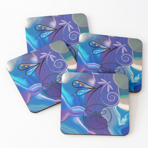Item preview, Dragonflies in Abstract designed and sold by tomorrowsart.