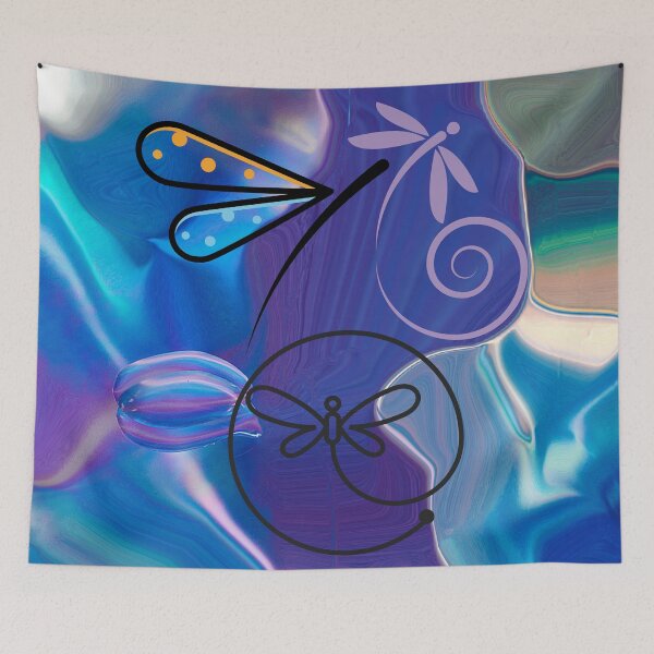 Item preview, Dragonflies in Abstract designed and sold by tomorrowsart.