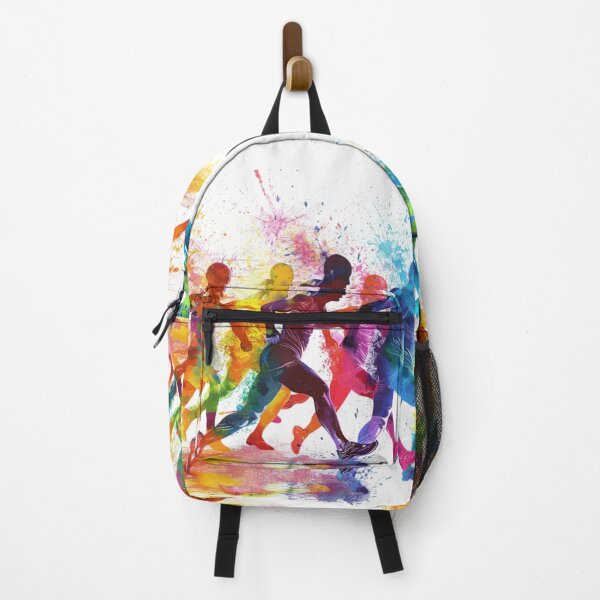 Item preview, Runners kicking splashes colour sprint Active Outdoors Inspired Art designed and sold by CDC40.
