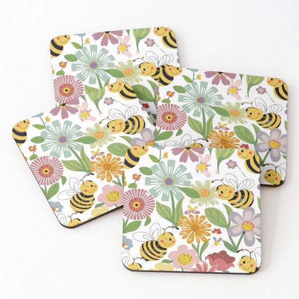 Item preview, Bee Blossoms designed and sold by Belarte.shop.