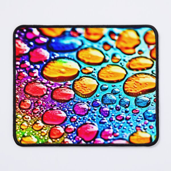 Item preview, Vivid Colorful Water Droplets designed and sold by Health And Fitness Posts e-Store.