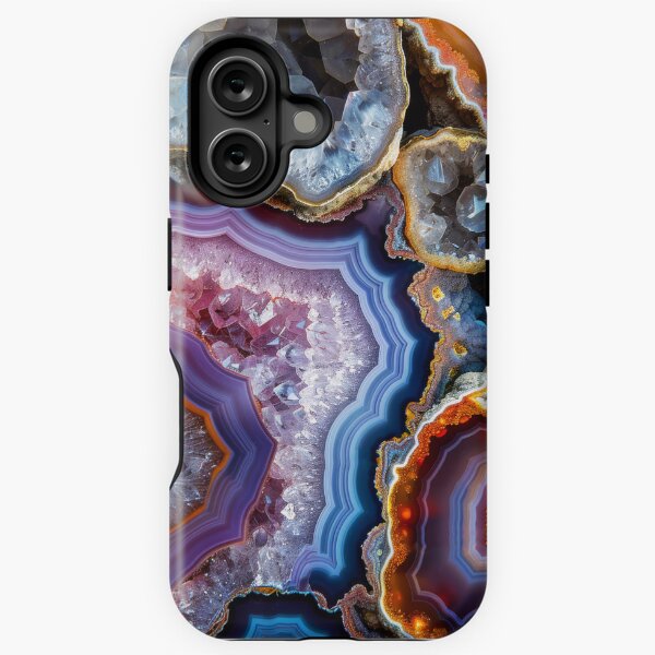 Aperçu de l'œuvre Tranche d'agate vibrante créée et vendue par Visual-Elixir.
