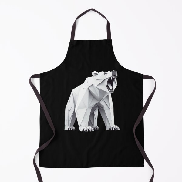Item preview, Polar bear icy scary simple dangerous, origami, geometric style designed and sold by coloursforkids.