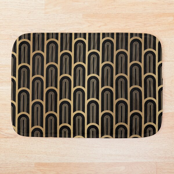 Item preview, Black and Gold Art Deco Elegant Columns designed and sold by AmbienceArt.