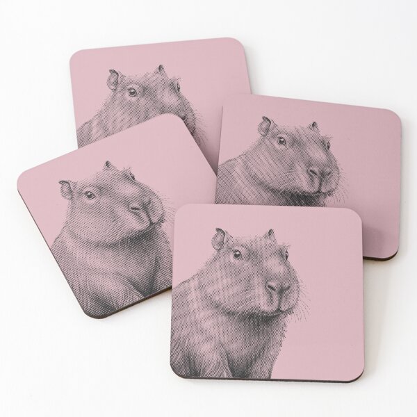 Item preview, Capybara Portrait Halftone designed and sold by Lelijo.