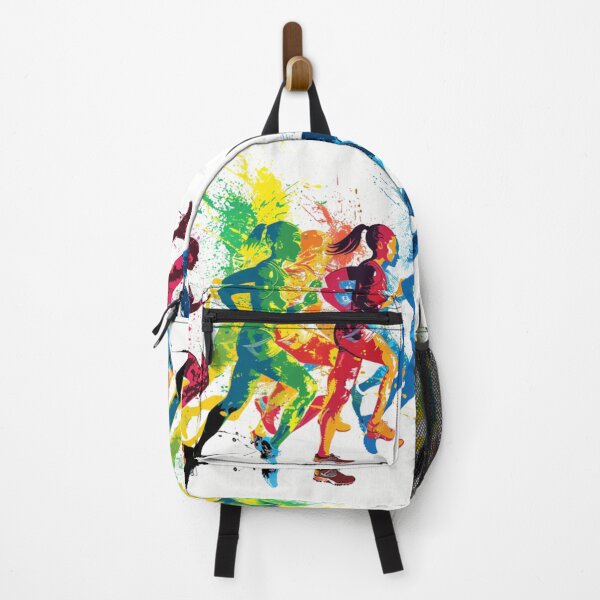 Item preview, Runners kicking splashes colour sprint Active Outdoors Inspired Art designed and sold by CDC40.
