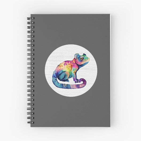 Item preview, Vibrant Chameleon Watercolor Drawing designed and sold by LivingColorful.