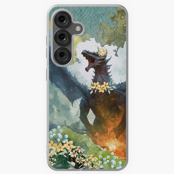 Item preview, Dragon avec des fleurs designed and sold by sierralimawisky.